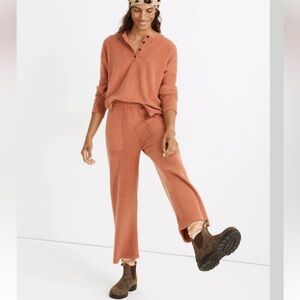 MWL Cozybrushed Henley Top and Straight Sweat Pants